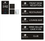 MUR Acrylic Hotel Room Name Plate 220V Hotel Doorplate Switch