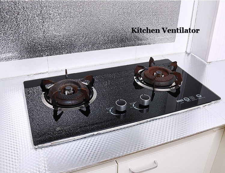 Kitchen Wallpapers aluminum foil Waterproof Aluminum Foil Wallpaper for Easy Cleaning