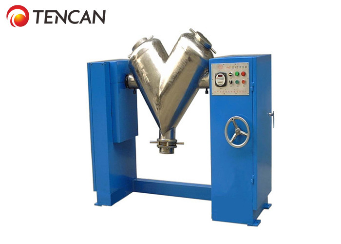 Laboratory Blender V Shape Dry Powder Mixers Machine 5-500L With Timing Device