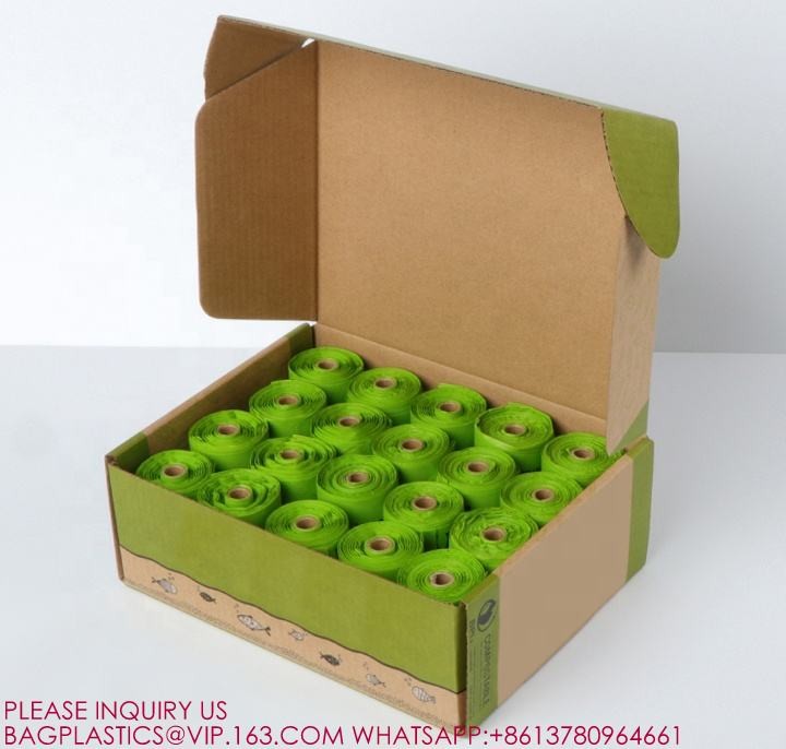 Cornstarch Eco Friendly Biodegradable Poo Waste Bag Dog Poop Bag Compostable Doggy Bag