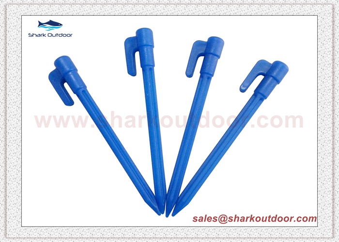 Environment-friendly safety plastic tent peg for outdoor camping 6 in.