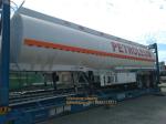 40000 - 60000 Liters Fuel Tank Semi Trailer 3 Axles For Transport Oil Diesel