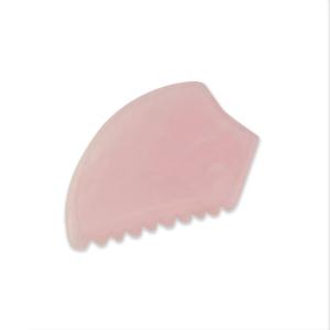 China Anti Aging Rose Quartz Hair Jade Comb wholesale