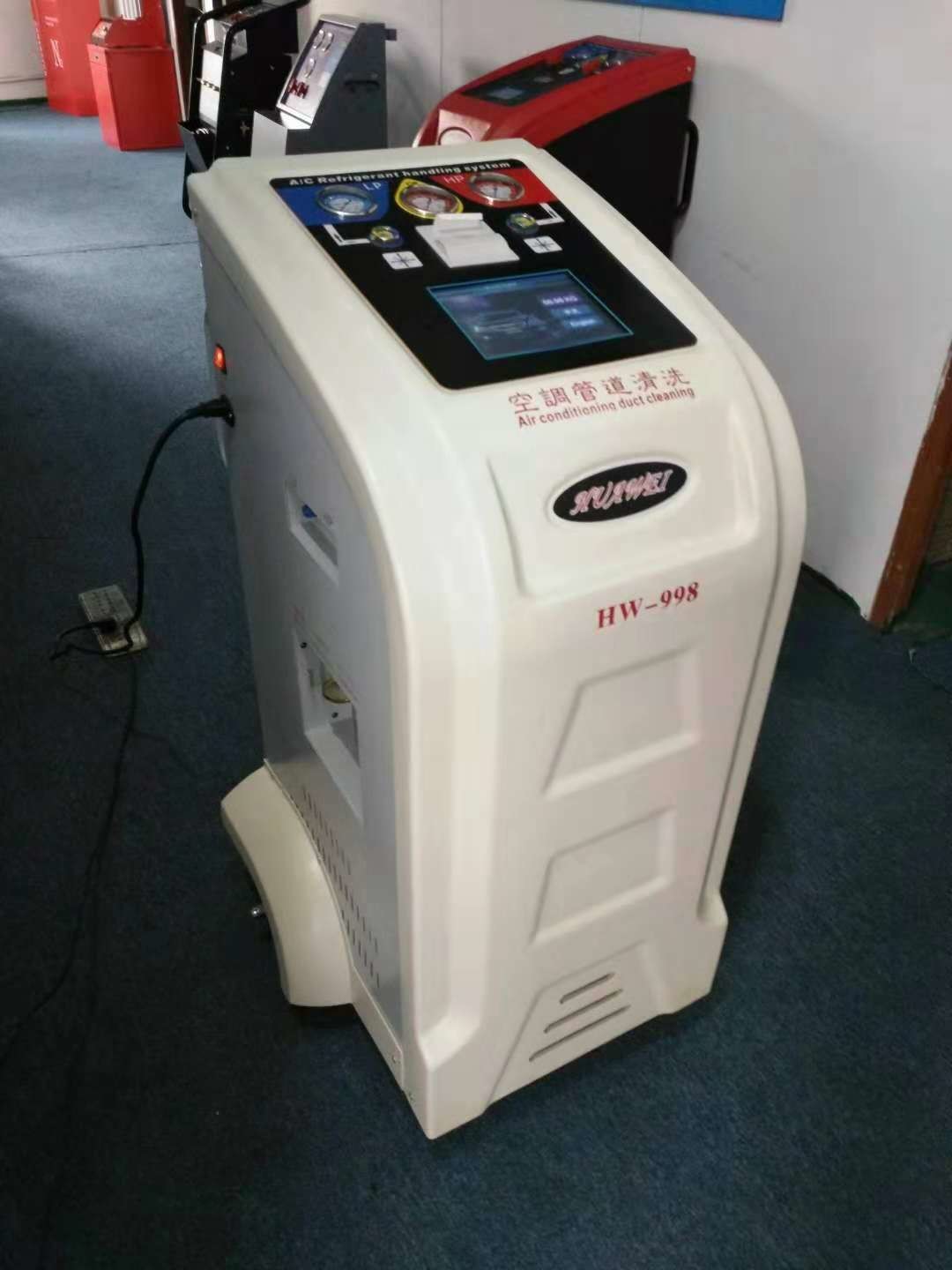 50HZ Portable AC Refrigerant Recovery Machine R134a 4L/S With Inflatable Wheel