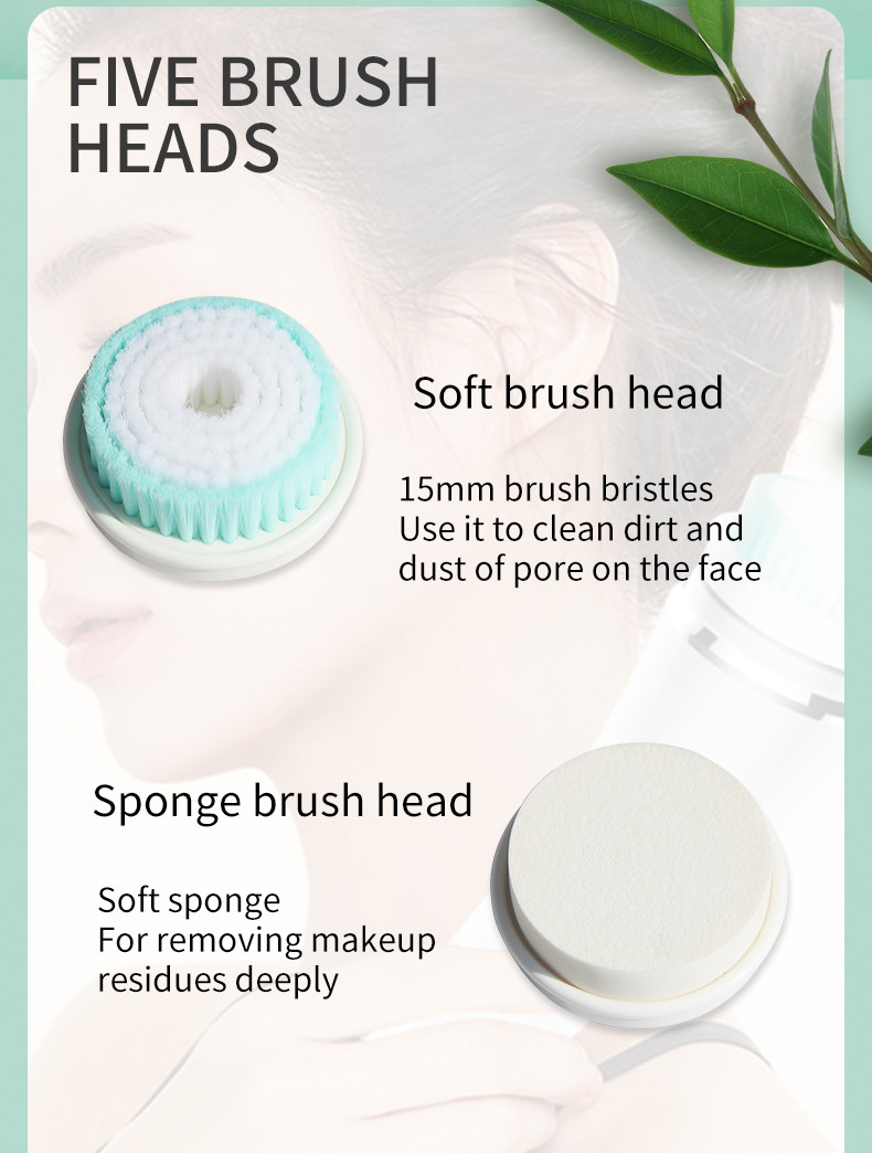 2 Speed Spin Soft Bristles Deep Cleansing Facial Machine