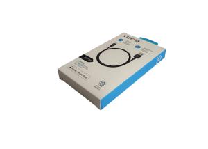 China Recyclable Blue Electronics Cardboard Box With PVC Windows Earphone Packaging wholesale