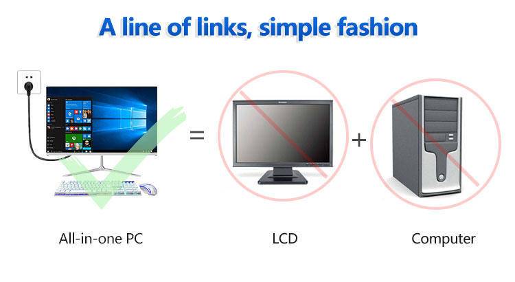 Business Gaming 21.5" Laptops Core I3 I5 I7 Aio Computers with 2 GB Video Memory Type