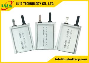 China CP203040 3.0v 340mah Primary Lithium Battery TABS Terminals wholesale