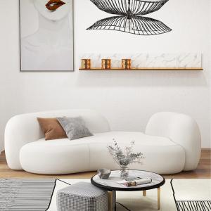China Arc Backrest Modern Fabric Sofa Set wholesale