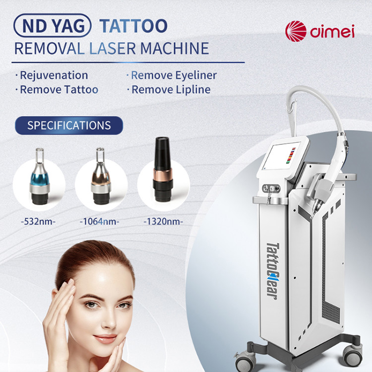 1320nm 1064nm 532nm Q Switch Nd Yag Laser Tattoo Removal Machine Carbon Peeling Skin Rejuvenation Machine