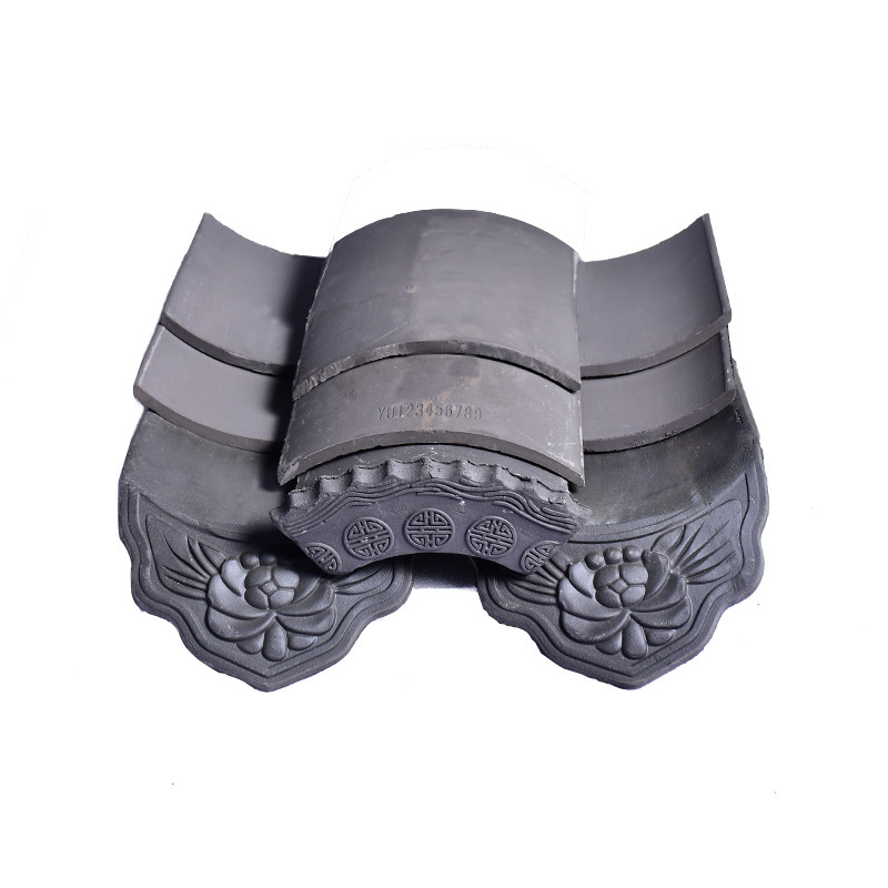 Bauxite Chinese Clay Roof Tiles Matt Surface Eaves Roof Tiles