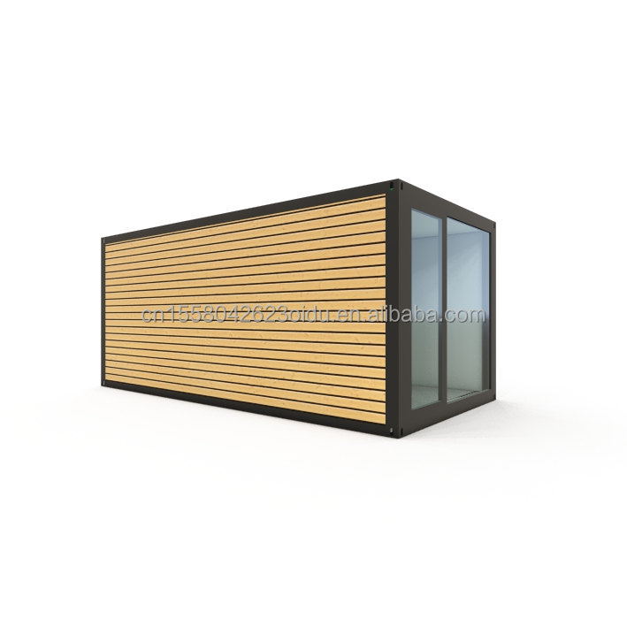 Wooden Floor Villa Container Portable Assembly 20 Feet Modular Flat Pack Steel Mobile Prefab House for Chinese Villa