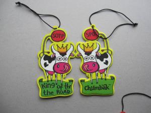 China logo made hanging air freshener,lower price advertising gift wholesale