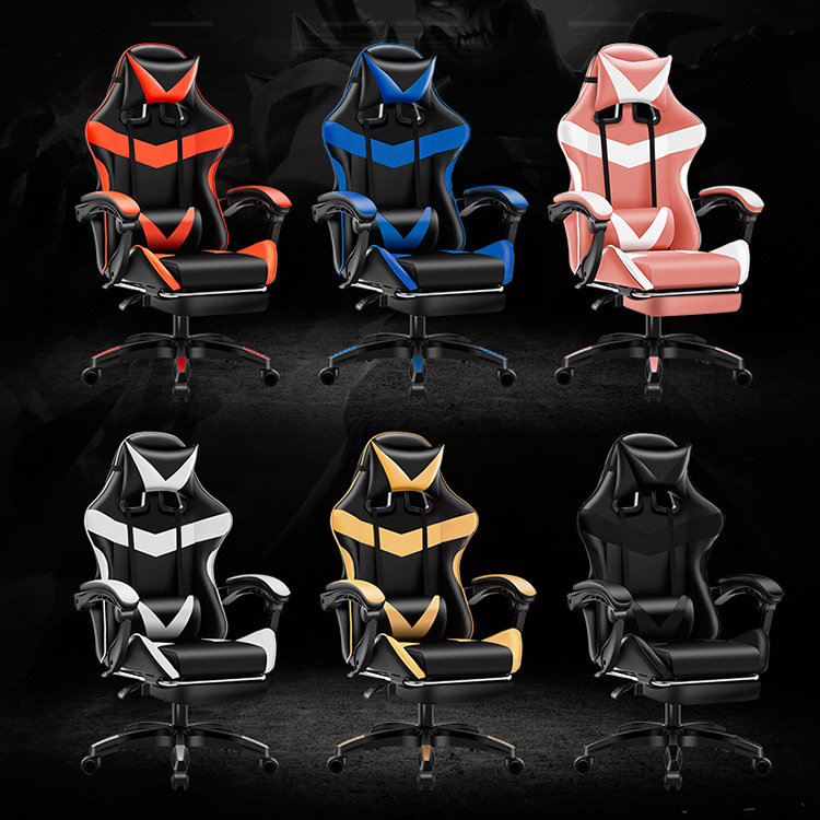 Gaslift BIFMA Passed Class 4 Chrome Gaslift PC Chair with Headrest and Lumbar Support