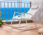 Aluminum Outdoor Rocking Chair Mould Proof For Patio Terrece Beach