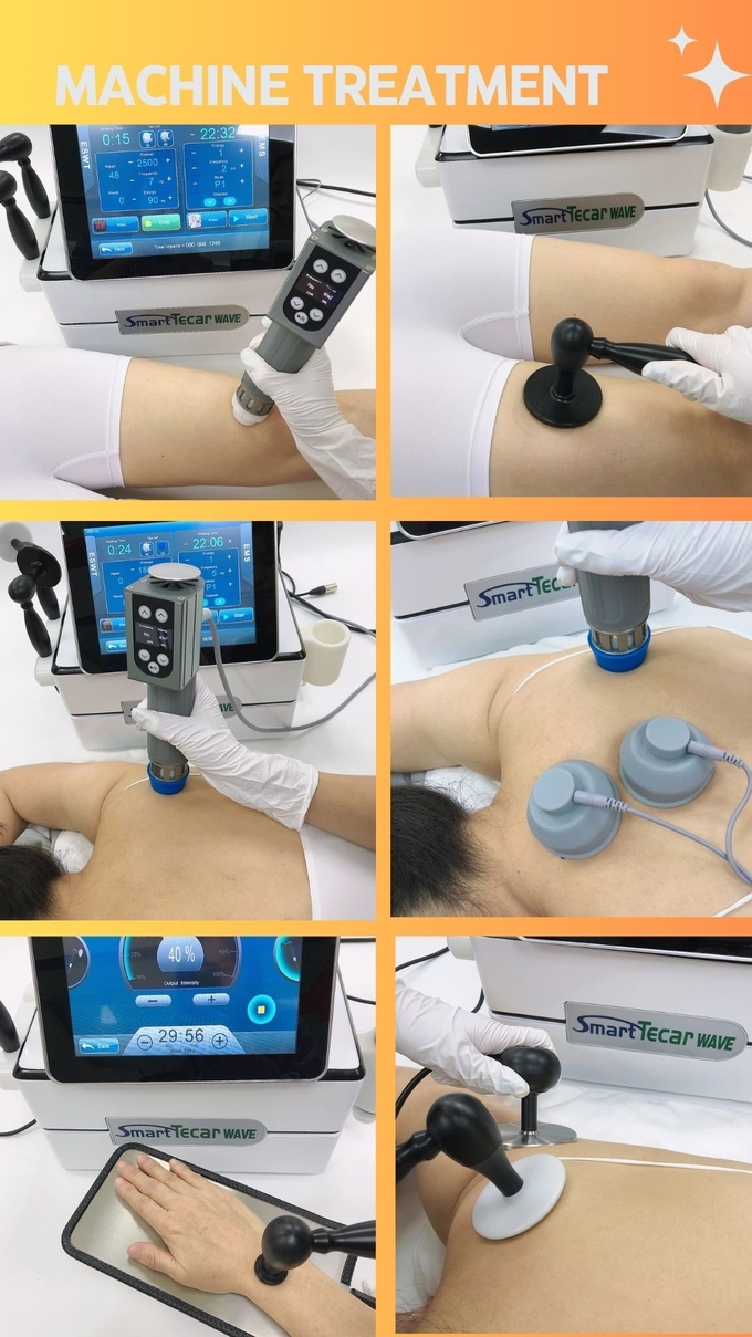 Energy 5-200 MJ 3in1 Smart Tecar Wave Machine for Shockwave Therapy and RET CET Treatment