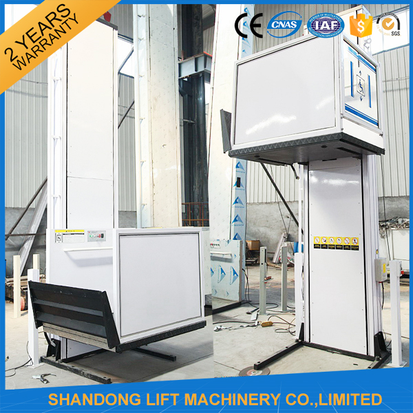 Outdoor Hydraulic Vertical Wheelchair Platform Handicap Lift Equipment For The Disabled