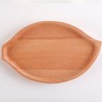 Cartoon Wooden Serving Plates Children Food Supplement Divided Dinner Plate