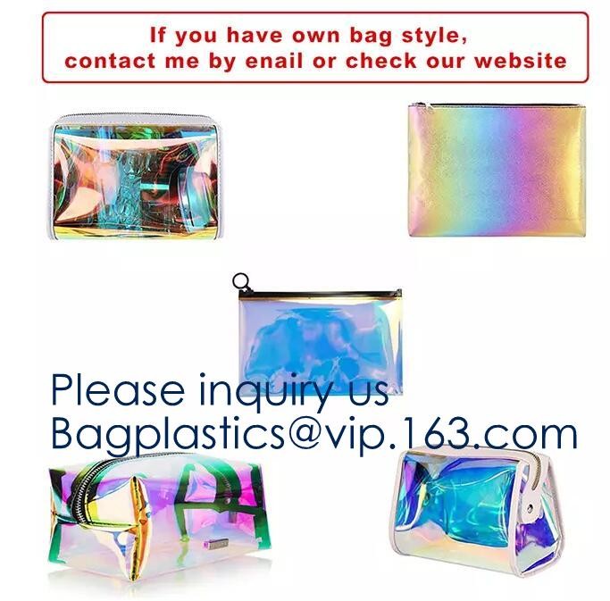 Small Clear PVC Waterproof Bag with Zipper Closure, Mini Portable Transparent Plastic Organizer Pouch for Cosmetic, Make
