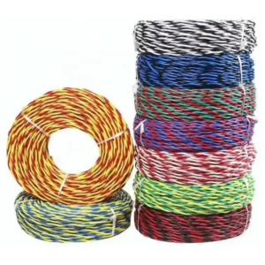 China 450/750V PVC Insulated Electric Wire 2 Core Shielded Twisted Pair Cable wholesale