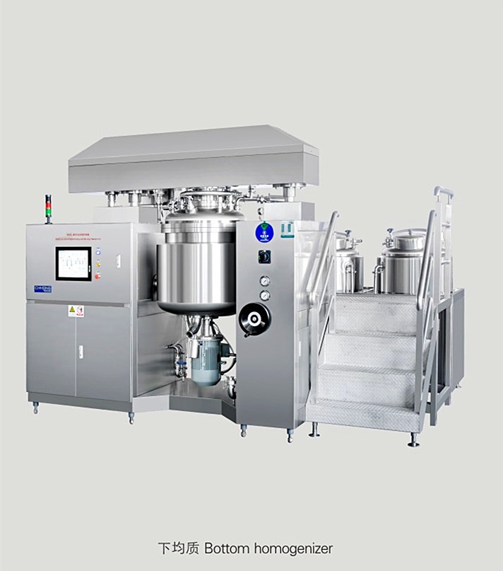 300L Cosmetic Emulsifier Mixer With Homogenizer 3600 Rpm SUS304