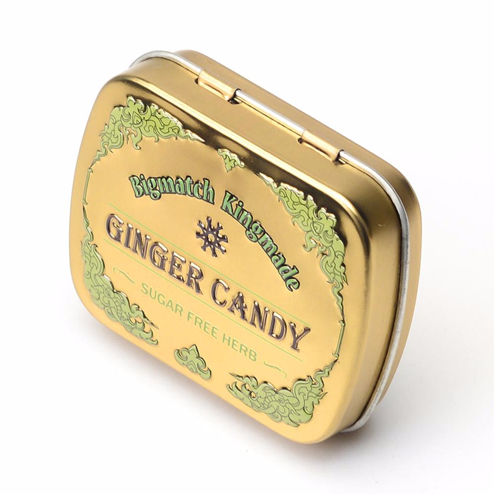 Empty Mint Tin Containers for Food Cheap Embossed Metal Tin Boxes Small Gold Tins