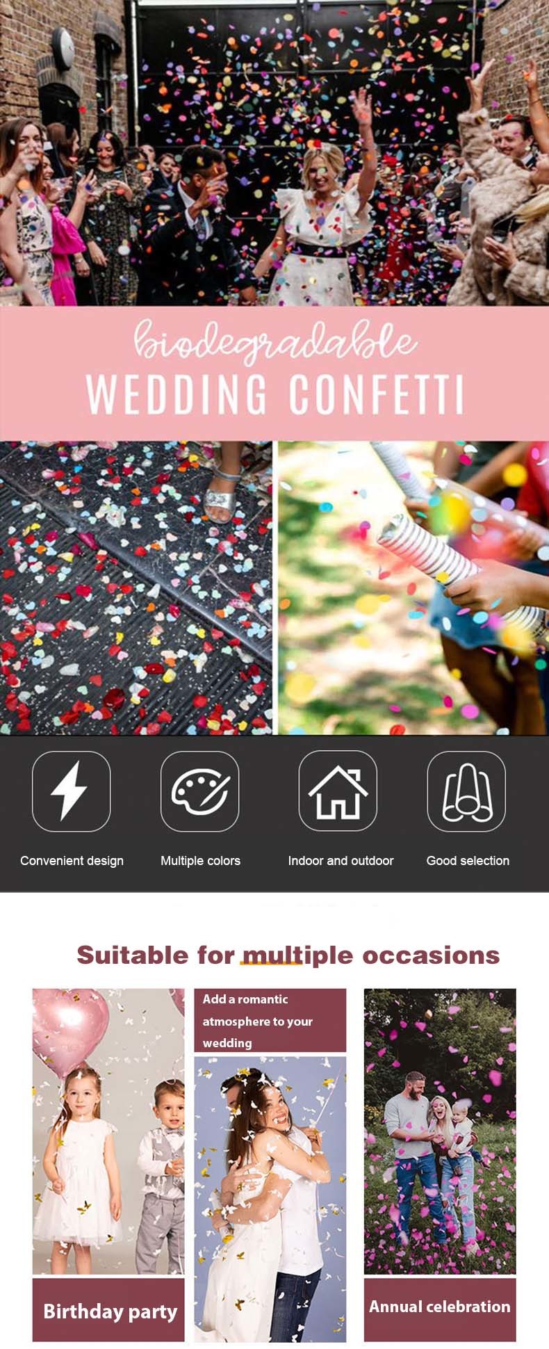 Wedding Supplies Stage Pyro Confetti Streamer Party Popper Confetti Cannon