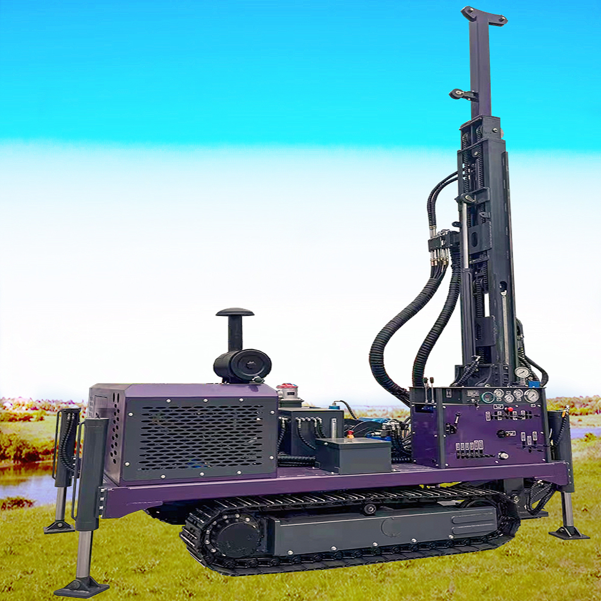 Geological Exploration Core Drill Machine 400m Depth Hydraulic Core Sample Drilling Rig