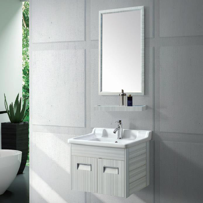 Modern Alunimun Bathroom Vanity/ all aluminum bathroom cabinet/Mirror Cabinet /DB-8154 600X450mm