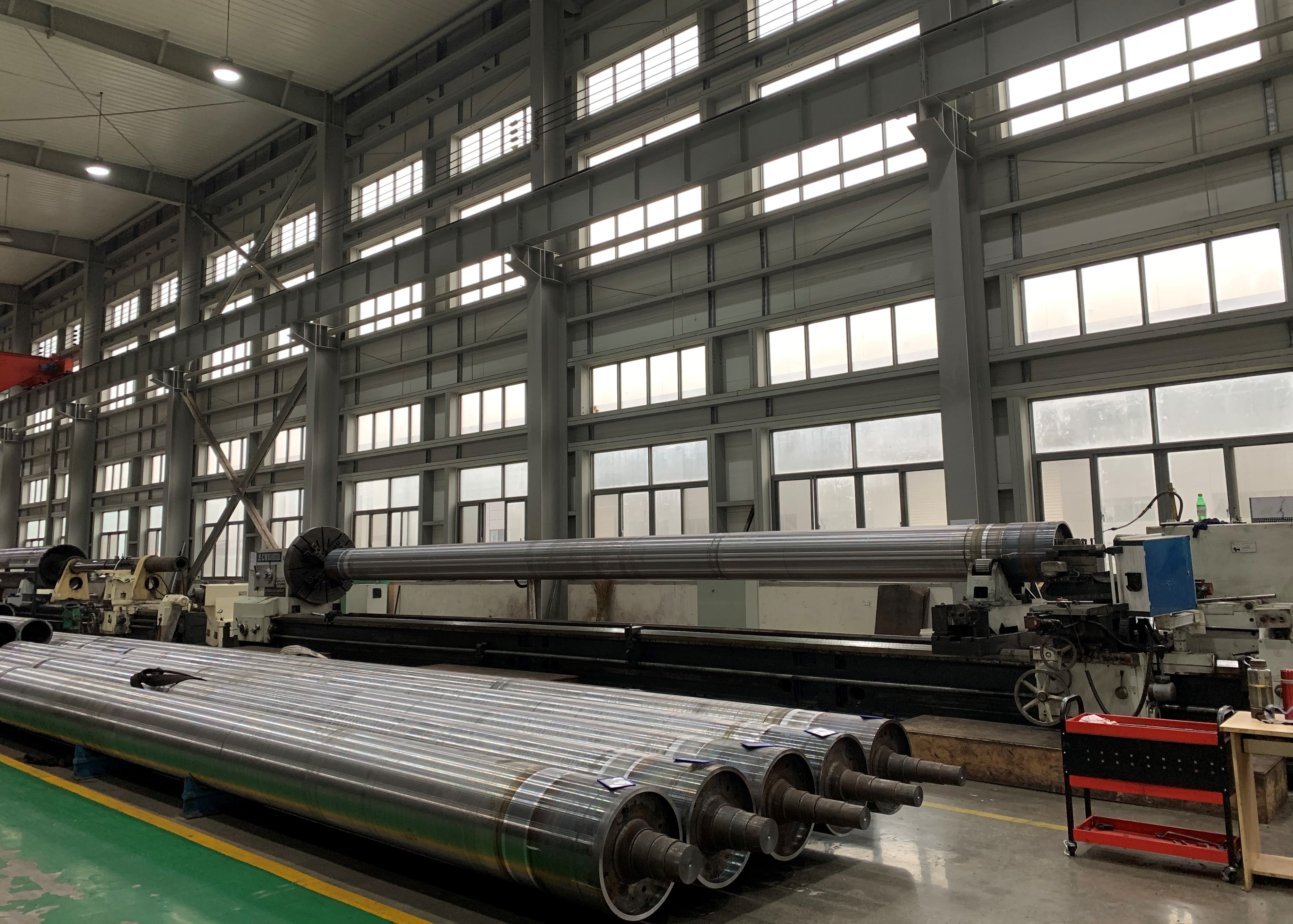 50KN/M Stainless Steel Body Rubber Covered Vacuum Press Roll in paper machine press part