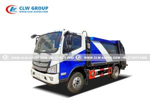 China 8CBM Foton Compressed Garbage Truck Dirt Debris Collection Truck wholesale