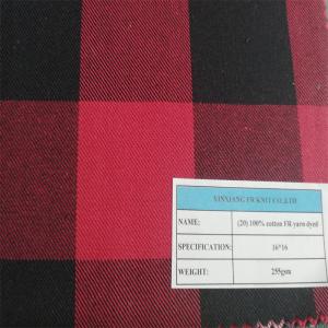 China 100 Cotton FRC Woven Plaid Fabric Fire Resistance Yarn Dyed 255gsm wholesale