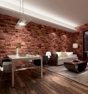China Contemporary economical waterpoof 3D brick foam Vinyl Wallpaper wholesale