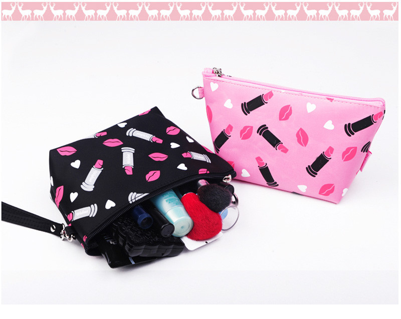 Waterproof Custom Print Fancy Bride PU Makeup Bag