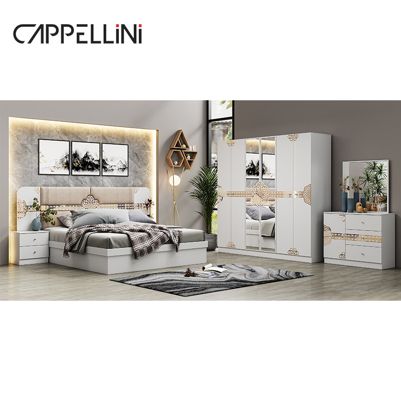 Wholesale Cheap Price Classic Queen Leather Bed Luxury Other Home Full Size King Wooden Bedroom Furniture Set