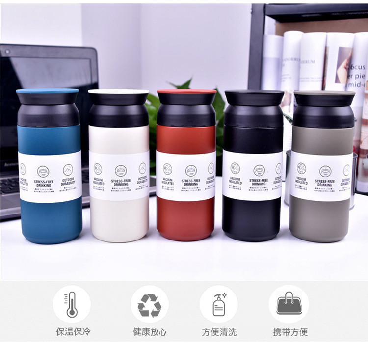18/8 Stainless Steel BPA-Free Vacuum Insulated Water Bottle 20.3 Oz Arctic Wolf White
