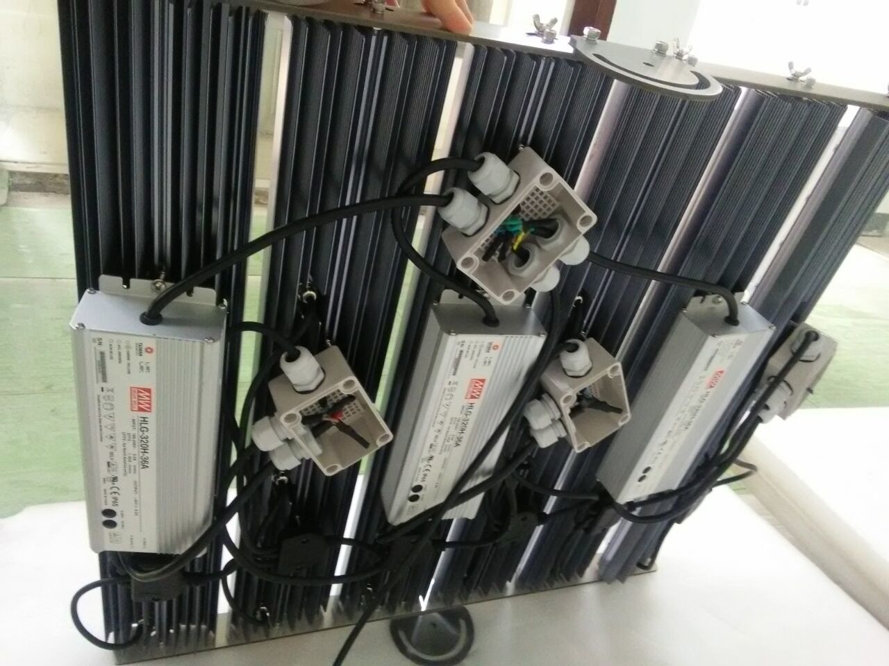 Bridgelux cob 500W led flood light high 500W led high bya light 140LM/W Red green green blue yellow color with AC85-265V