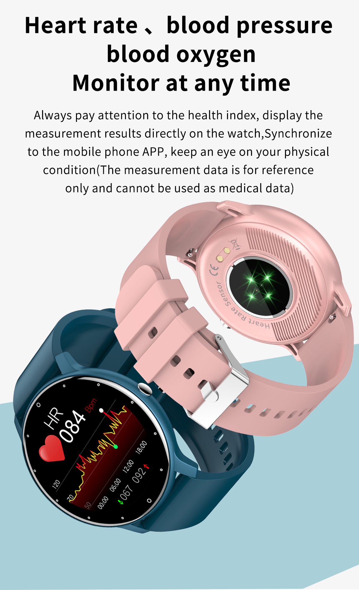 HL02 Smart Watch Activity Tracker ZL02 Touch Screen Customized Logo