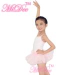 Waist Flowers Band Polyester Baby Pinky Tutu Dress Ballet Outfits For Girls