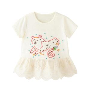 China Polyester Solid Color Summer Children'S Clothing White T Shirts wholesale