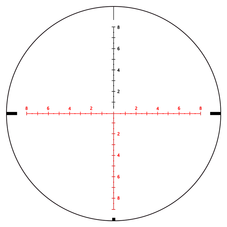 2019 Beautiful 1-8x24 Scope for Hunting Maximum Output Power 0 and Shockproof Design