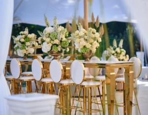 China Wedding Party Event Stainless Steel Bar Stool for Dining Room Bar wholesale