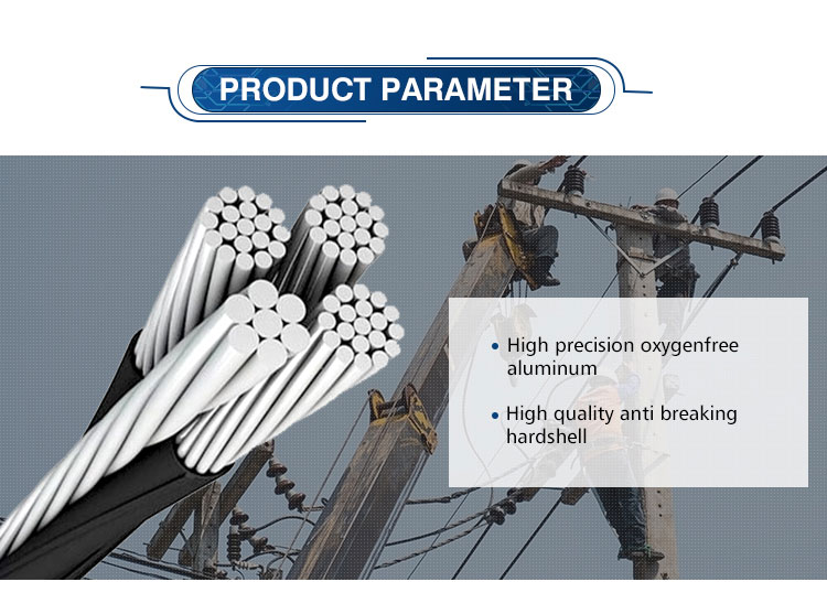 ABC Aerial Aluminium Overhead Cables NFC33-209 ACSR Conductor Cable