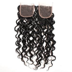China 8&quot; to 20&quot; Malaysian Natural Wave Lace Closure 100% Real Virgin Human Hair Material wholesale
