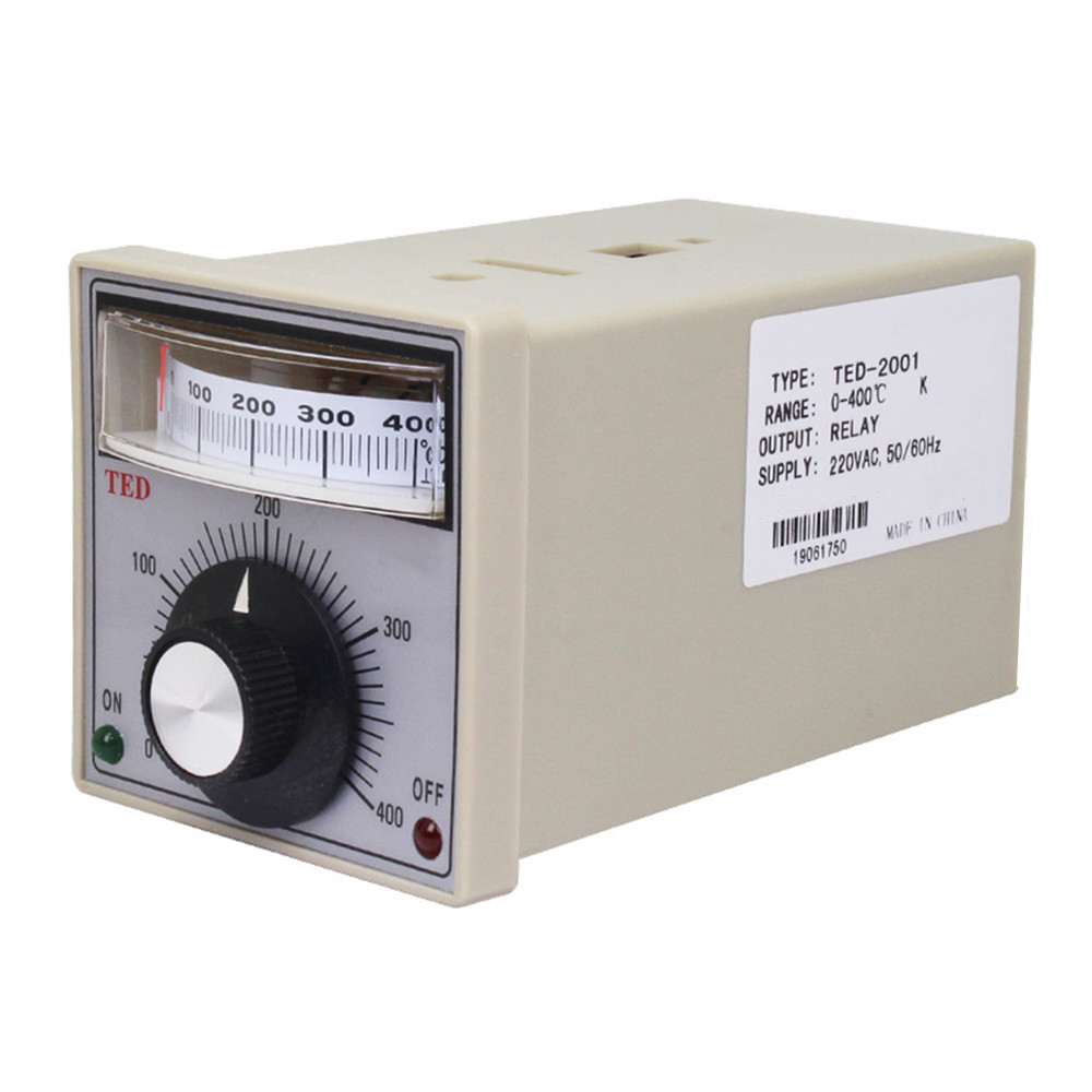 0-400 celsius k type thermostat TED-2001 220VAC manual temperature controller