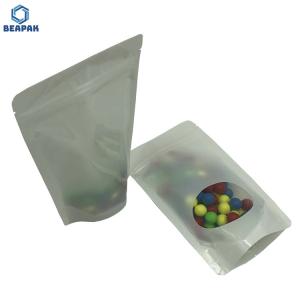 China Moisture Barrier Clear Window Zip Top Mylar Stock Packaging Bags wholesale