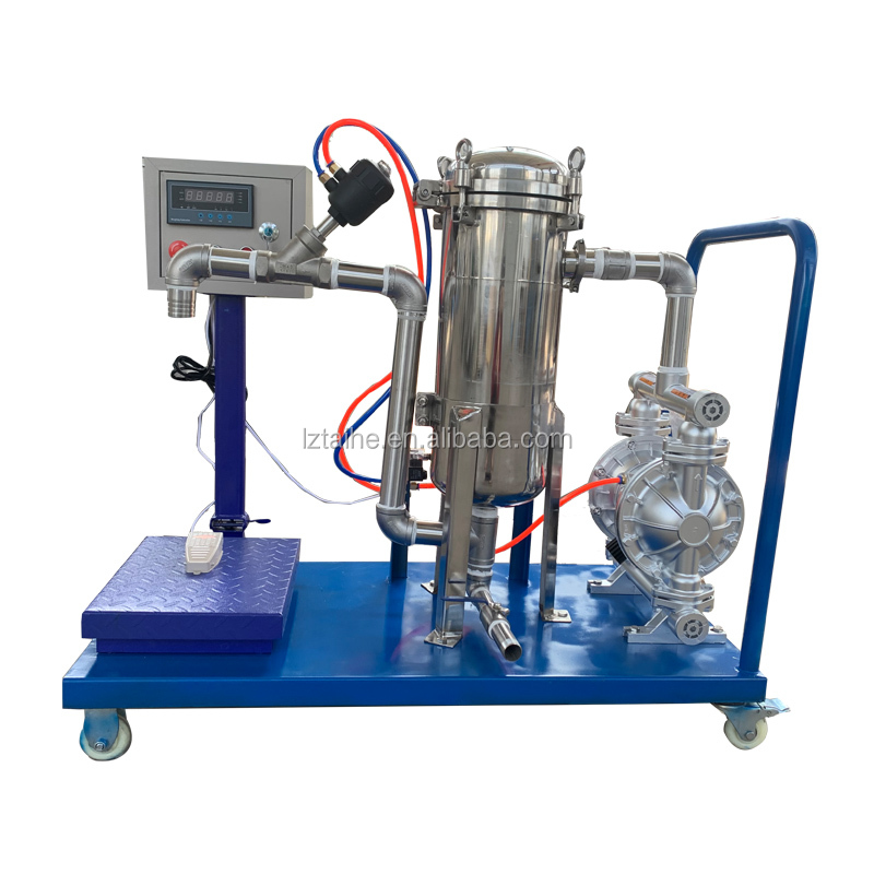 Convenient Semi Automatic 5 Gallon Paint Bucket Filling Machine for Plastic Containers