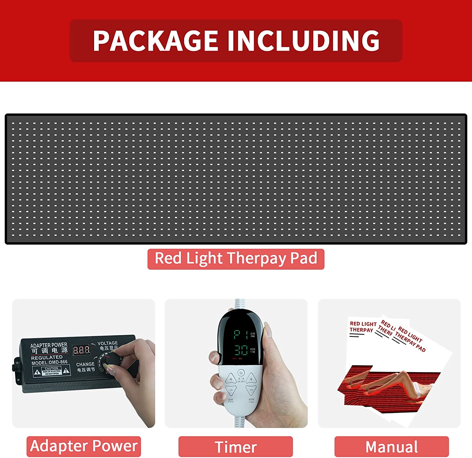 Waterproof Red Infrared Light Therapy Mat Blanket For Pain Relief 660nm 850nm