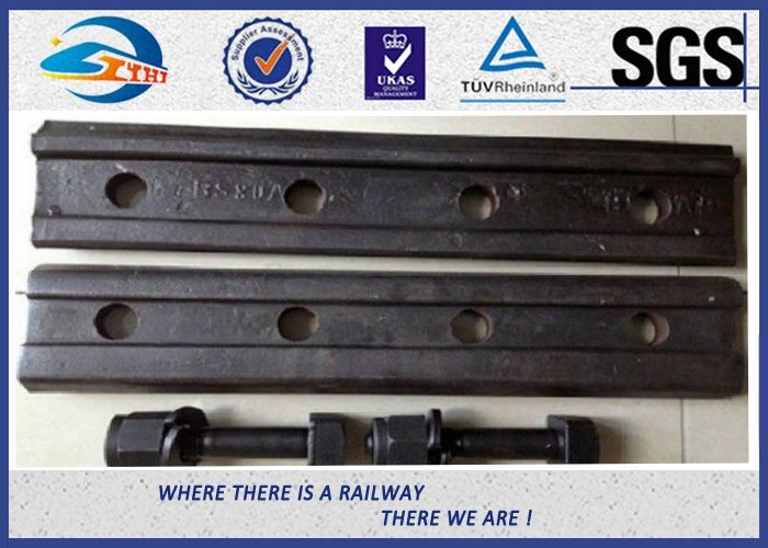 ASTM Steel Railway Fish Plate With Square Head Bolts And Nuts