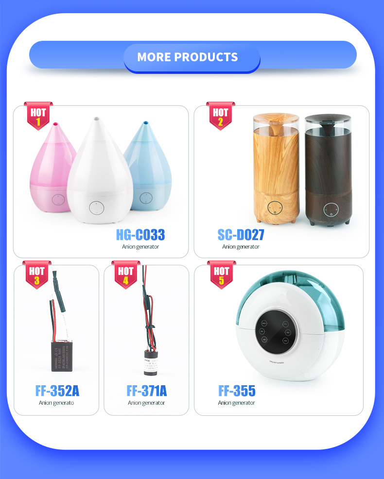 Ultrasonic Quiet Mist Air Humidifier Simple Cool Appearance Small Radiation